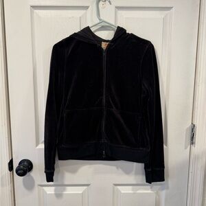 Route 66 Black Zip-Up Hoodie / size small